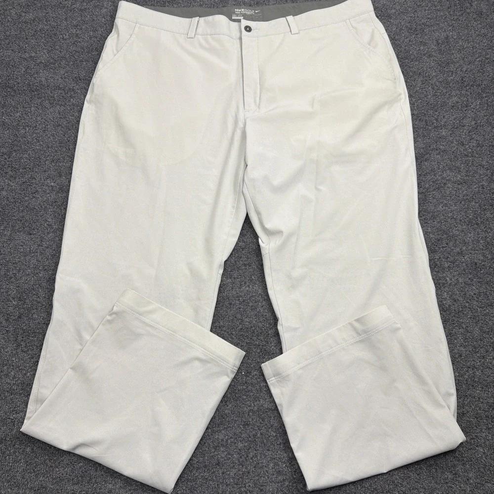 Nike Golf Tour Performance Golf Pants Men's 40x32 White Dri Fit Perforated